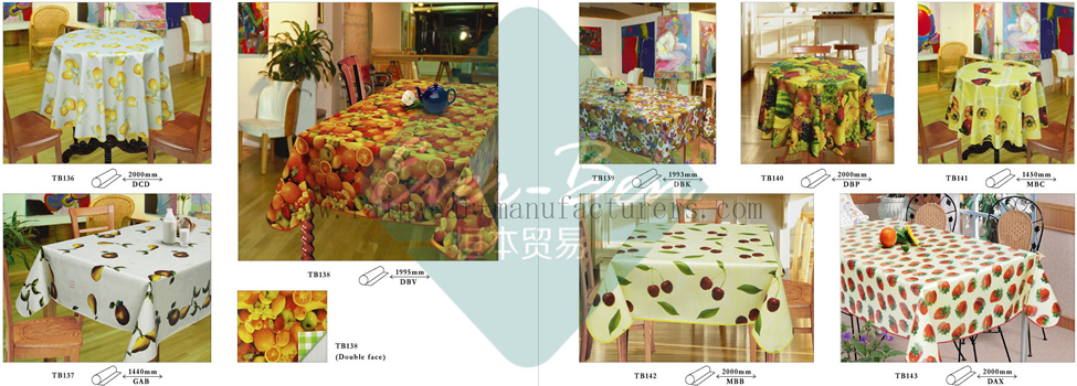 12-13 PVC Plastic Table Covers Supplier